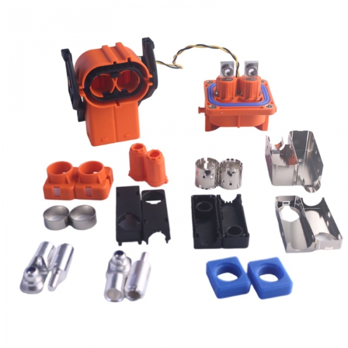 Hot Selling Custom 280A High Current DC Power Cable Joint 1500V High Voltage HV Energy Storage Terminal Connector Copper