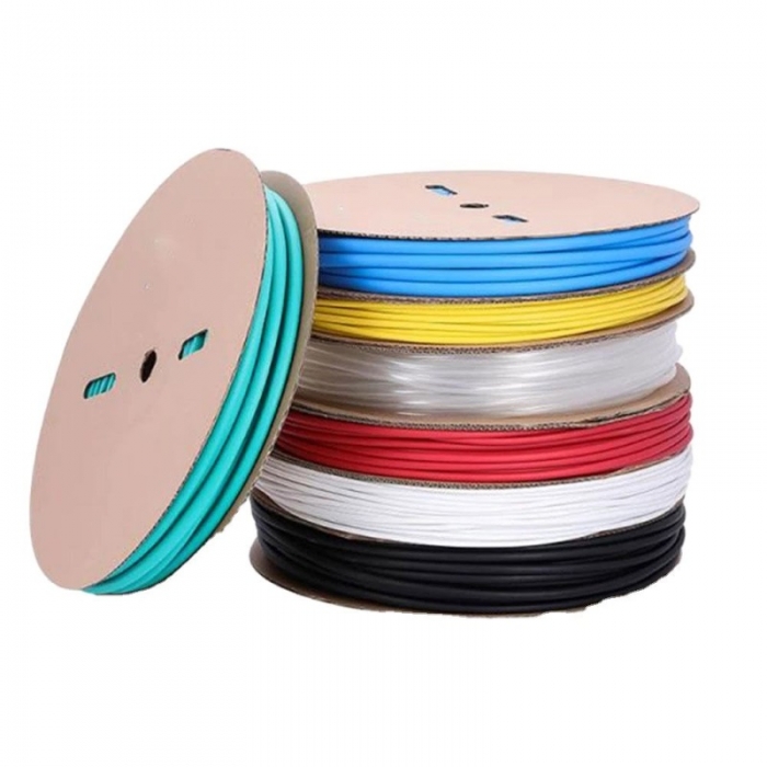 Custom Printed Flexible Heat Shrink Sleeve Polyolefin Heat-Shrinkable Tubing Heat Shrink Tube Roll